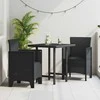 Sodo Kėdė 2 pcs Antracitas 53 x 49 x 85 cm Polipropilenas
