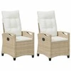 Sodo Kėdė 2 pcs Bežinė ir kreminė 56 x 60 x 112 cm