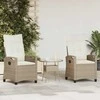 Sodo Kėdė 2 pcs Bežinė ir kreminė 56 x 60 x 112 cm