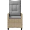Sodo Kėdė 2 pcs Bežinė ir šviesiai pilka 56 x 60 x 112 cm