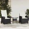 Sodo Kėdė 2 pcs Juoda ir kreminė 56 x 60 x 112 cm
