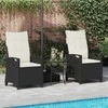 Sodo Kėdė 2 pcs Juoda ir kreminė 56 x 60 x 112 cm