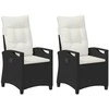 Sodo Kėdė 2 pcs Juoda ir kreminė 56 x 60 x 112 cm