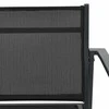Sodo kėdės 2 pcs Juoda ir Antracitas 53,5 x 59 x 77 cm
