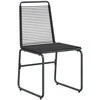 Sodo kėdės 2 pcs Juodas 48 x 55 x 89,5 cm Ratanas