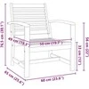 Kėdė 2 Vienetas Ruda 65 x 60 x 76,5 cm Kieto teka medžio
