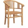 Kėdė su pagalve 2 pcs Ruda 63 x 58 x 89 cm Kieto teka medžio