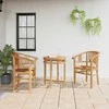 Kėdė 2 pcs Ruda 63 x 58 x 89 cm Kieto teka medžio