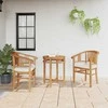 Kėdė su pagalve 2 pcs Ruda 63 x 58 x 89 cm Kieto teka medžio