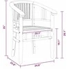 Kėdė 2 pcs Ruda 63 x 58 x 89 cm Kieto teka medžio