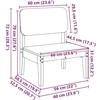 sodo kėdės 2 vnt 60x52,5x72 cm impregnuotos medienos pušis