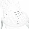 Sodo Kėdė 2 pcs Balta 39 x 40 x 87cm Aliuminis