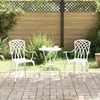 Sodo Kėdė 2 pcs Balta 53 x 51 x 88,5cm Aliuminis