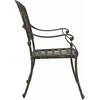 Sodo Kėdė 2 pcs Bronzinė 55 x 56,5 x 91cm Aliuminis
