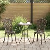 Sodo Kėdė 2 pcs Bronzinė 39 x 40 x 87cm Aliuminis