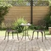 Sodo Kėdė 2 pcs Bronzinė 53 x 51 x 88,5cm Aliuminis