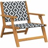 Sodo baldai 2 pcs Juoda ir Balta 67 x 78 x 73 cm