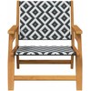 Sodo baldai 2 pcs Juoda ir Balta 67 x 78 x 73 cm