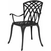Sodo Kėdė 2 pcs Juoda 53 x 51 x 88,5cm Aliuminis