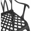 Sodo Kėdė 2 pcs Juoda 53 x 51 x 88,5cm Aliuminis