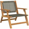 Sodo baldai 2 pcs Pilka 67 x 78 x 73 cm Kietos akacijos mediena
