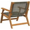 Sodo baldai 2 pcs Pilka 67 x 78 x 73 cm Kietos akacijos mediena