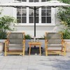 Sodo baldai 2 pcs Pilka 67 x 78 x 73 cm Kietos akacijos mediena