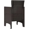 Sodo Kėdė su pagalve 2 pcs Ruda 53 x 49 x 85 cm Polipropilenas