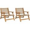Sodo baldai 2 pcs Smėlio 67 x 78 x 73 cm