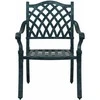 Sodo Kėdė 2 pcs Žalia 56 x 55 x 92.5cm Aliuminis