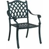 Sodo Kėdė 2 pcs Žalia 56 x 55 x 92.5cm Aliuminis