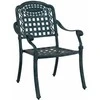 Sodo Kėdė 2 pcs Žalia 55 x 56,5 x 91cm Aliuminis