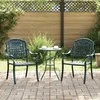Sodo Kėdė 2 pcs Žalia 55 x 56,5 x 91cm Aliuminis