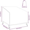 Sodo kėdės dangtis 90 x 90 x 50 / 75 cm 600D Oksfordo audinys