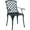 Sodo Kėdė 4 pcs Žalia 61 x 60,5 x 93cm Aliuminis