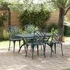 Sodo Kėdė 4 pcs Žalia 61 x 60,5 x 93cm Aliuminis
