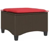 sodo kėdės su pagalvėlėmis 2 vnt Ruda 55x55x36 cm polirotango