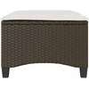 sodo kėdės su pagalvėlėmis 2 vnt Ruda 55x55x36 cm polirotango