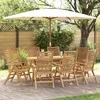 Kėdė 8 pcs Ruda 64.5 x 52 x 108 cm Kieto teka medžio