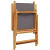 Lauko baldų komplektas Sodo komplektas, 7 dalių, antracito, audinys ir mediena