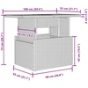 Lauko baldų komplektas Sodo komplektas su pagalvėlėmis, 10 dalių, juodas, poliratanas