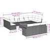 Sofa Sodo komplektas su pagalvėlėmis, 14 dalių, smėlio, poliratanas