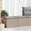Lauko baldų komplektas Sodo komplektas su pagalvėlėmis, 2 dalių, poliratanas/akacija