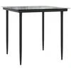 Sofa Sodo komplektas su pagalvėlėmis, 5 dalių, juodas, poliratanas