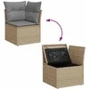 Lauko baldų komplektas Sodo komplektas su pagalvėlėmis, 6 dalių, poliratanas/akacija