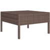 Sodo komplektas su pagalvėlėmis, 8 dalių, rudas, poliratanas