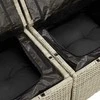 Sodo komplektas su pagalvėlėmis, 10 dalių, pilkas, poliratanas
