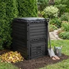 Sodo kompostinė Juoda 59,5 x 60 x 81,5 cm 280 l 100% PP