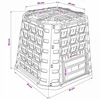 Sodo kompostinė Juoda 91 x 91 x 83 cm 100% PP