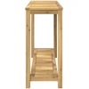 Sodo konsolinis stalas Balta apdaila 108,5 x 35 x 75 cm